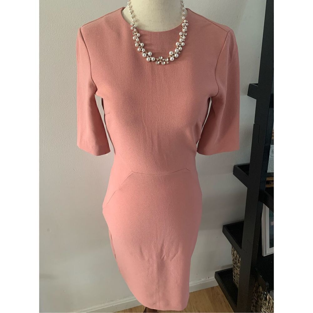 H&M peach color dress size 4 work dress